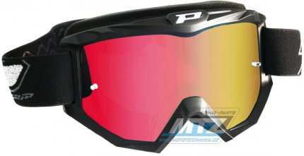 Brýle Progrip 3204 - zrcadlové červené