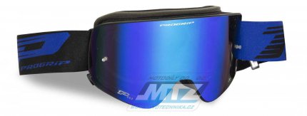 Brle Progrip 3205 GOGGLES - modro-ern (magnetick modr zrcadlov sklo)