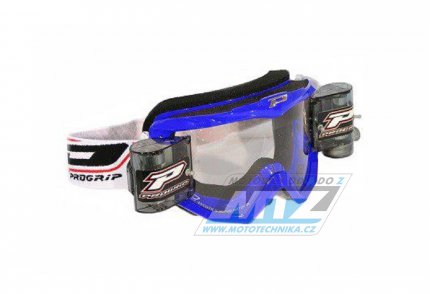 Brýle motokros Progrip 3208 Roll-Off Zoom+ XL - modré