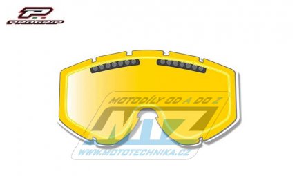 Sklo do brl Progrip 3256 Double Yellow Turbo Flow Lens - dvojit, lut