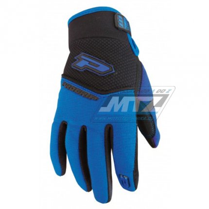 Rukavice motokros PROGRIP 4010/18 - černo-modré - velikost XL