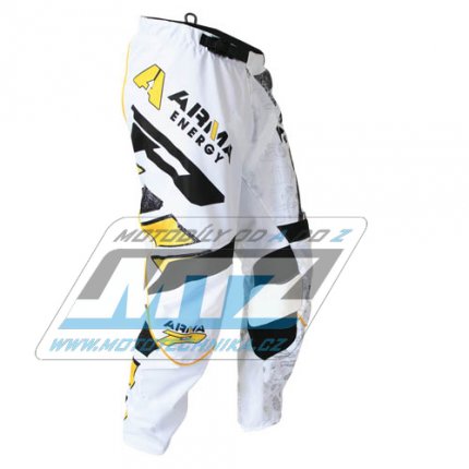 Kalhoty motokros PROGRIP 6012 ARMA White - bl - velikost 32