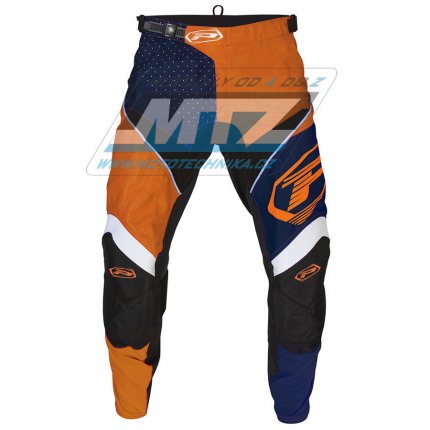 Kalhoty motokros PROGRIP 6015 - modro-oranovo-bl - velikost 38
