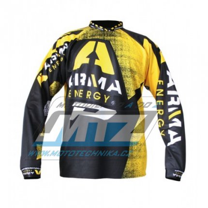 Dres motokros PROGRIP 7012 ARMA Black - ern - velikost XXL