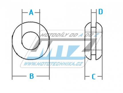 Prchodka pryov prmr 15mm (sada 2ks)