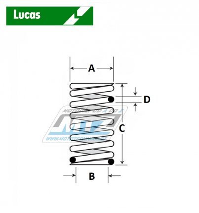 Pruiny spojkov (sada) Lucas MEF134-5 - Suzuki GN125R + GZ125 Marauder + TU125XT