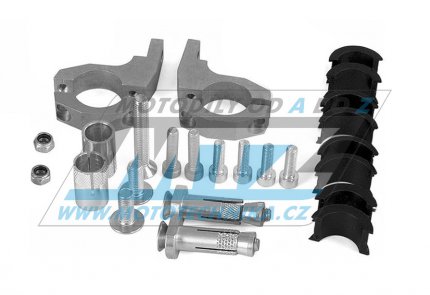 Montážní sada pro bástry (kryty páček) Poliport Hand Protector Mounting Kit pro řidítka 22+28,6mm - univezální