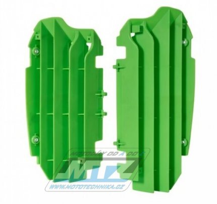 Mřížky chladičů - Kawasaki KXF250 / 17-20 (barva zelená)