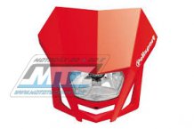 Maska přední Polisport LMX (se světlem / žárovka H4) - červená