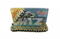 Řetěz ČZ 530 SDZZ (118čl) - těsněný/ x kroužkový (zlatý)