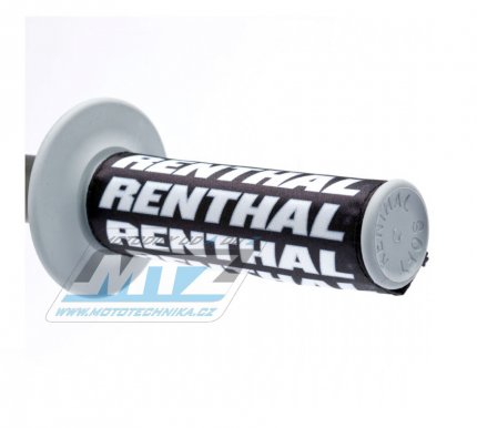 Kryty rukojetí G182 Renthal Clean Grips - bílo-černé
