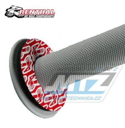 Krouky rukojet Renthal Grip Donutz - erven