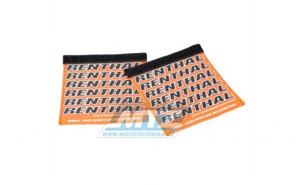 Kryty rukojet G254 Renthal Clean Grips - oranovo-ern