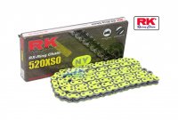 Řetěz RK 520 XSO-Z1 (114čl) - těsněný/ x kroužkový (žlutý)