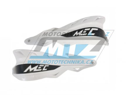 Bástry (kryty páček) Racetech/MEC RAPTOR včetně univerzálního montážního kitu - barva bílá