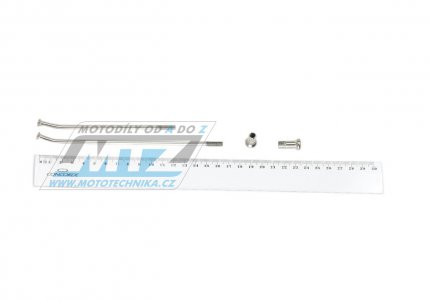 Drát/Špice nerezové do kola + Niple 17" - Suzuki DR600 / 86-89 + DR650 / 90-95 + DR750 Big / 88-89 + DR800 Big / 90-97