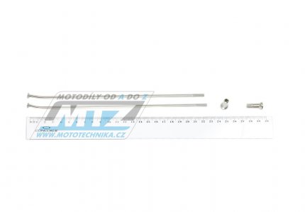 Drát/Špice nerezové do kola + Niple 21" - Suzuki DR650 / 90-22 + DR650RSE+DR650RE+DR650SE + DR800 Big / 91-97 + XF650 Freewind