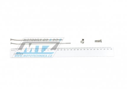 Drát/Špice nerezové do kola + Niple 17" - Kawasaki KLR650 / 87-07 + KLE500 / 91-00 + KL650 Tengai / 87-07 + KLE250+KLR500+KL500