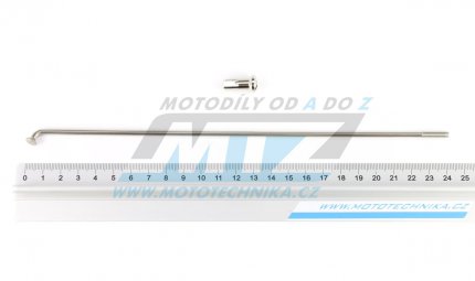 Drát/Špice nerezové do kola + Niple 21" - Yamaha DT80+125LC + IT200 + TT225+350+600 + WR200 + WR200R + XG250 Tricker 2005 + XT225+250+350