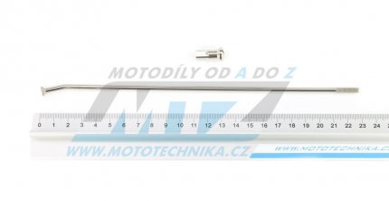 Drát/Špice nerezové do kola + Niple 21" - Beta RR125+RR200+RR250+RR300 + RR350+RR390+RR400 + RR430+RR450+RR480+RR498 / 13-23