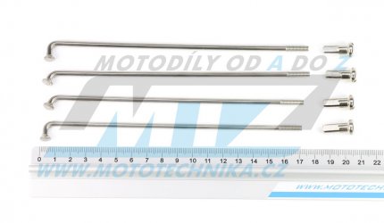 Drt/pice nerezov do kola + Niple 18" - Yamaha XT350 / 85-00