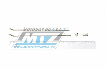 Drát/Špice nerezové do kola + Niple 19" -  Yamaha YZF250+YZF450 / 22-23