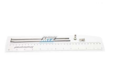 Drát/Špice nerezové do kola + Niple 18" - Husqvarna CR125+CR150+CR250 + TC250+TC450+TC510 + TE250+TE310+TE450+TE510 / 08-10 + TE570+TE630
