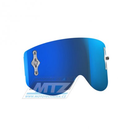 Sklo pro brýle Scott 89 Works + Scott Recoil Lexan (tvrzené) - zrcadlové modré (Electric Blue Chrome)
