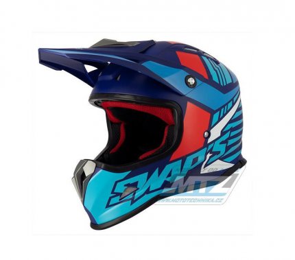 Pilba dtsk SWAPS S885 Kid Cross Helmet - velikost M (barva modr)