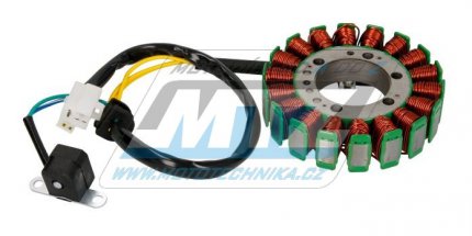 Stator genertoru (alterntor) pro sktry Yamaha YP250 Majesty + Malaguti Madison250 + MBK Skyliner250 + Aprilia Leonardo250 + Benelli Velvet250