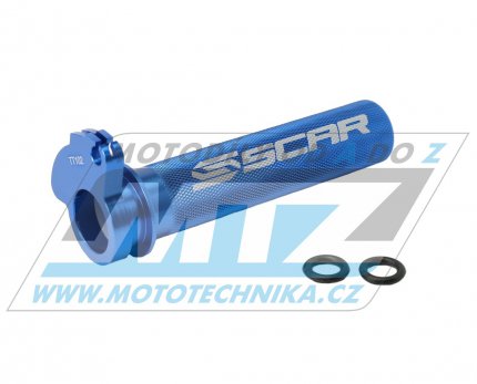 Rukoje plynu hlinkov s loiskem - Yamaha YZ65 / 18-25 - modr