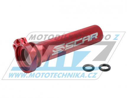 Rukoje plynu hlinkov s loiskem - Honda CRF250R / 02-21 + CRF450R / 02-21 + CRF250X+CRF450X+CRF450L - erven