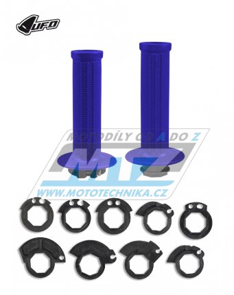 Rukojeti/Gripy UFO LOCK-ON Grips (ODI) včetně 9 nástavců - modré