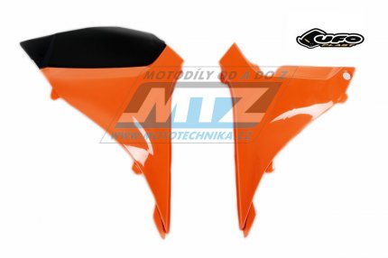 Kryty air-boxu KTM 125SX+150SX+250SX / 12 + 250SXF+350SXF+450SXF / 11-12 - barva erno-oranov