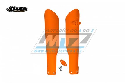 Kryty předních vidlic KTM 125+150+250SX / 15-22 + 250+350+450SXF / 15-22 + 125+200+300EXC / 16-22 + 250+350+450+500EXC / 16-22 + Husqvarna TC125+250 + FC250+350+450 / 15-22 + TE125+250+300 + FE250+350+450+501 / 16-22 + Sherco SE+SEF - barva oranžová