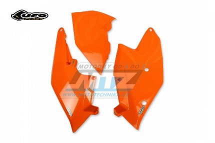 Bočnice + levý kryt air-boxu KTM 125SX+150SX / 16-18 + 250SX / 17-18 + 250SXF+350SXF+450SXF / 16-18 + 125EXC+250EXC+300EXC / 17-19 + 250EXCF+350EXCF+450EXC+500EXC / 17-19 - barva oranžová