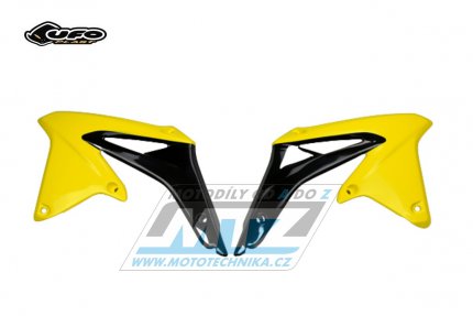 Spojlery Suzuki RMZ450 / 08-17 - barva luto-ern