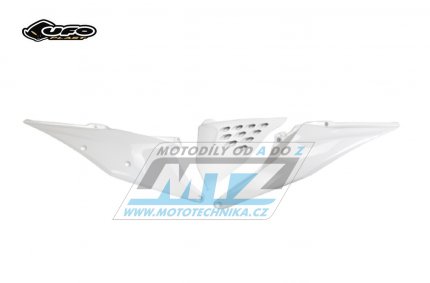 Bočnice Racing s děrovaným krytem KTM SX+SXF / 19-22 + EXC+EXCF / 20-23 - barva bílá