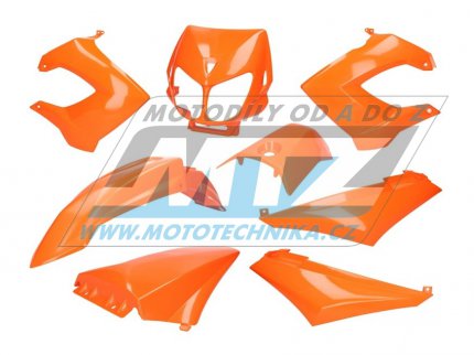 Sada plast Derbi 50 Senda X-Treme / 00-10 + 50R XTreme / 00-10 + 50SM / 00-05  - barva oranov