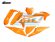 Sada plastů KTM 125SX+150SX+250SX + 250SXF+350SXF+450SXF / 19-22 + XC+XCF / 19-22 - barva FLUO oranžová (neon oranžová)