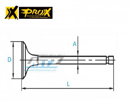 Ventil sac ocelov Honda XR400R / 96-04 + TRX400EX + TRX400X / 99-14