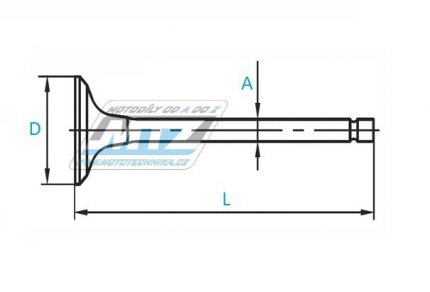 Ventil sac titanov Husqvarna TE250+TE310 / 10-12 + TC250 / 09-11