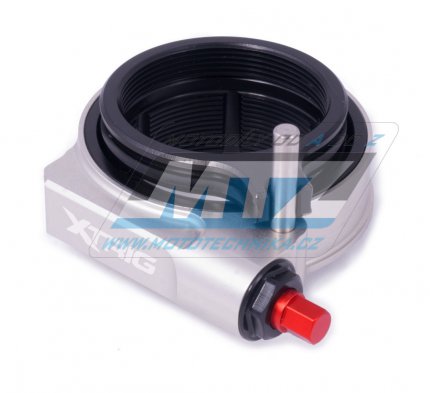 Regulace pedpt zadnho tlumie XTRIG PreloadAdjuster - pro tlumie hlins TTX se zvitem M57x2 (tlovn na lev stran)