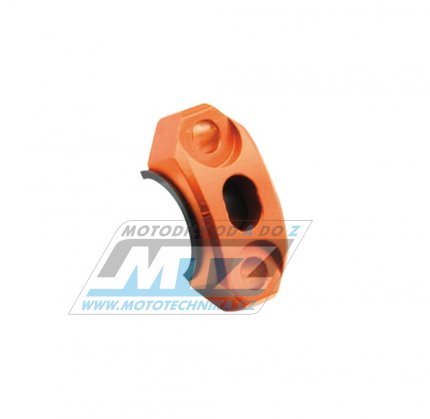 Klema brzdové pumpy + klema spojkové pumpy + klema objímky ZETA Rotating Bar Clamp - univerzální otočná - ZETA ZE40-9114 - oranžová