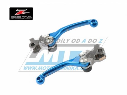 Sada výklopných páček ZETA PIVOT - ZETA ZE44-4179 - Husqvarna TE+FE / 22-23 + Gas-Gas EC+ECF / 21-23 (brzda Braktec / spojka Braktec) - modré