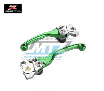 Sada výklopných páček ZETA PIVOT - ZETA ZE44-1124 - Kawasaki KXF450+KX450 / 19-23 + KXF250+KX250 / 21-23 +KX250X+KX450X - zelené