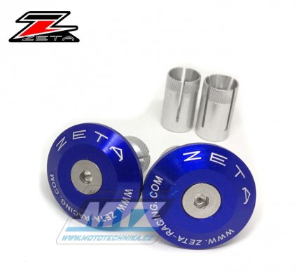 Koncovky/závaží řídítek Zeta Classic (pro vnitřní průměr řídítek ¤13/¤17mm) - ZETA ZE48-7107 - modré