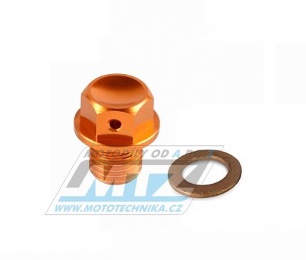 roub vpustn magnetick M10x10mm (zvit 1,5) - ZETA ZE58-1397 - KTM 50SX+65SX+85SX + 50 Adventure + 50 Senior + Husqvarna TC85 - oranov