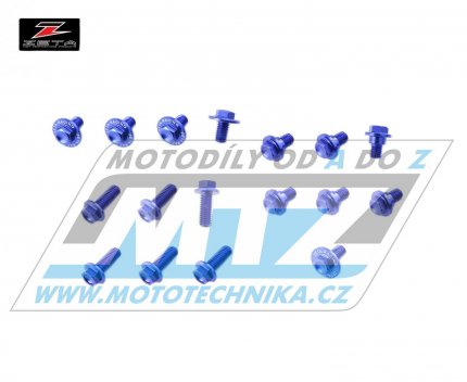 Sada šroubů na plasty - ZETA ZE88-5446 - Suzuki RMZ250 / 10-18 + RMZ450 / 11-17 - modrá
