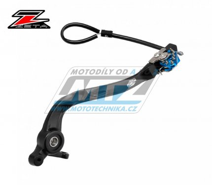 Pedál brzdy ZETA ZE90-7449 - KTM 250SXF+350SXF+450SXF / 23-25 + 125SX+250SX+300SX / 23-25 + 150EXC+250EXC+300EXC / 24-25 + 250EXCF+350EXCF+450EXC+500EXC / 24-25 + Husqvarna TC+FC+TE+FE + Gas-Gas MC+EC - modrý